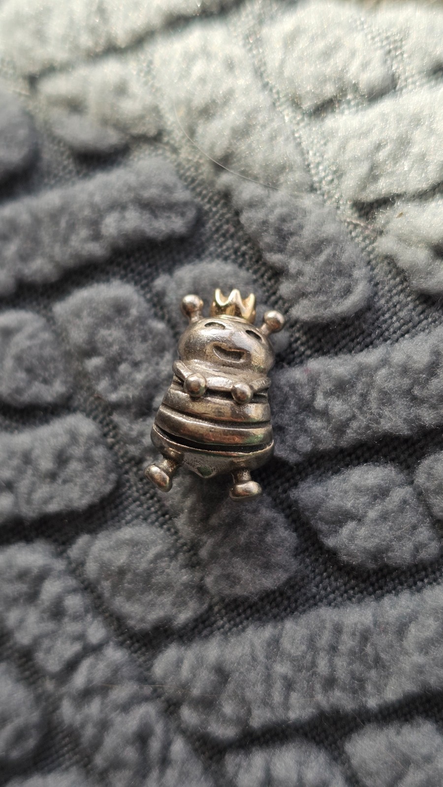 Pandora sterling & 14k retired charm