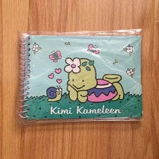 Vintage Sanrio Kimi Kameleen Small Pocket-Sized Spiral Bound Memo/Note Pad Rare!