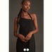 Anthropologie Linen Asymmetrical Halter Belt Back Column Midi Dress