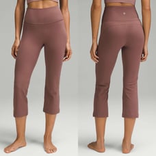 Lululemon Groove Super-High-Rise Crop Sz 10/23 *Nulu In Dark Oxide