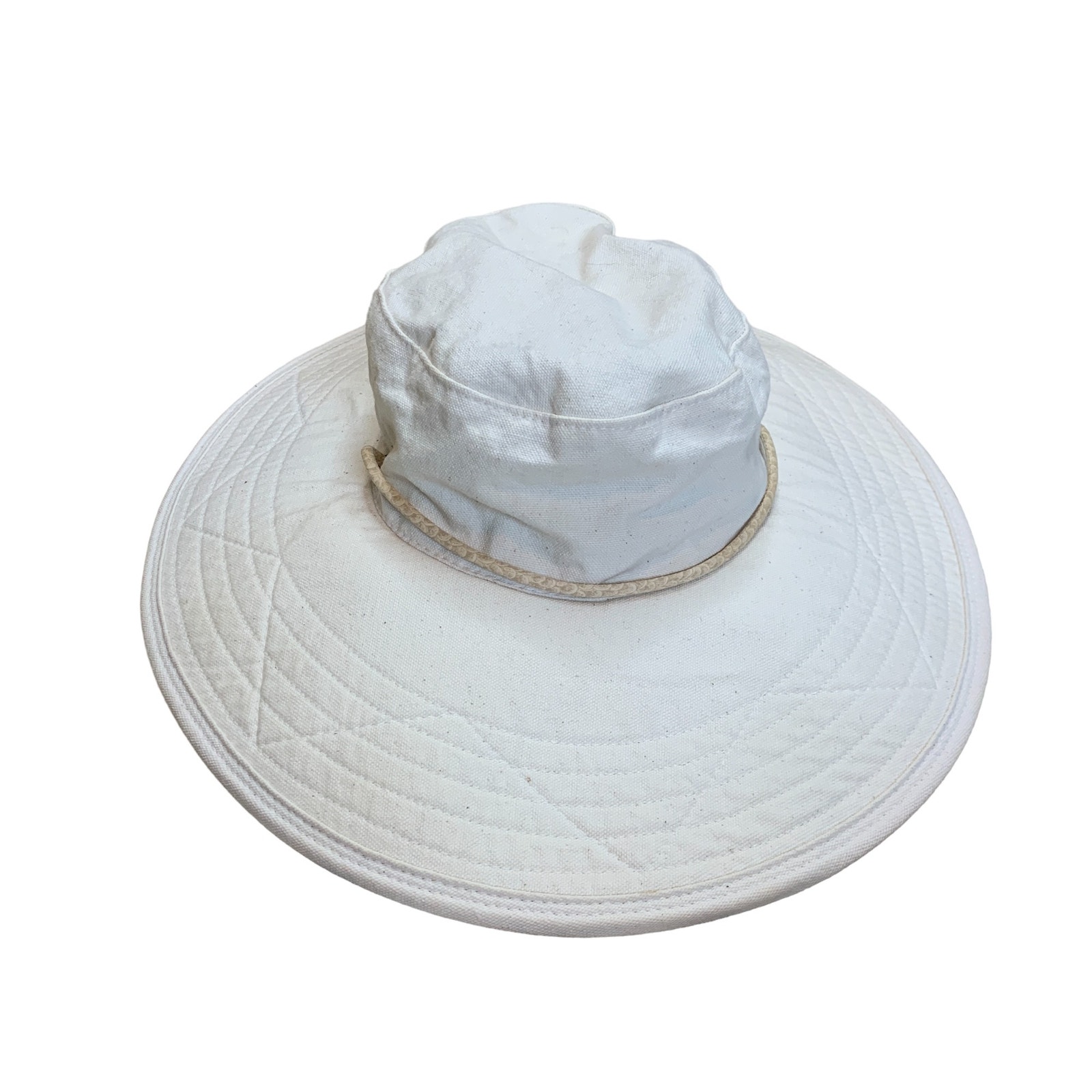 Vintage Eddie Bauer Cream Hiking Camping Outdoorsy Hat
