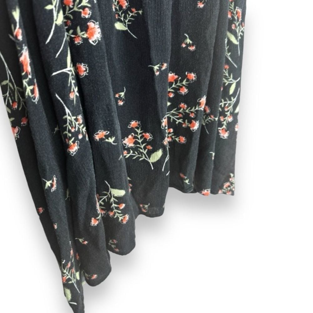 Free People Floral Swing Dress Xs  Boho Whimsigoth Hippie Fairy Grunge Festival - detail