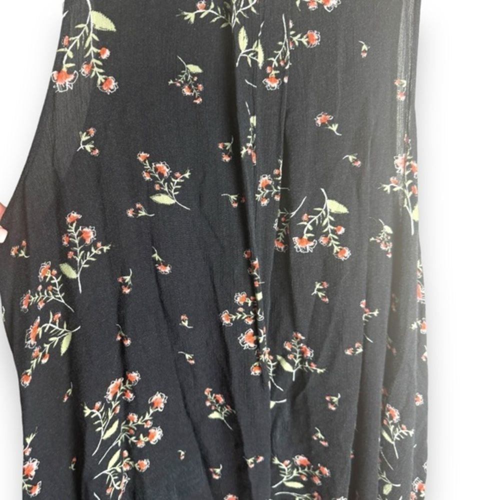 Free People Floral Swing Dress Xs  Boho Whimsigoth Hippie Fairy Grunge Festival - detail