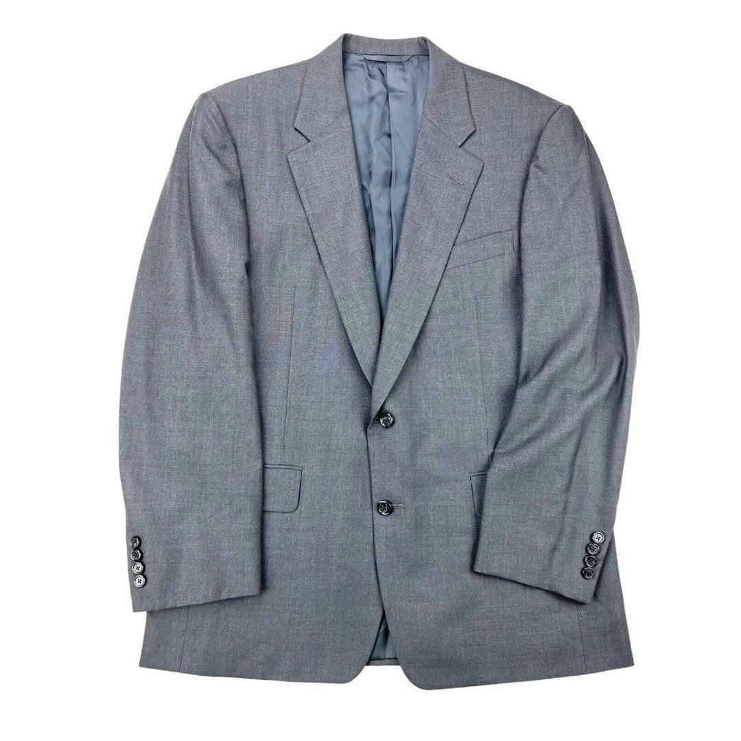 Hickey Freeman Men's Gray 100% Pure Wool Blazer Size 42R Sport Jacket