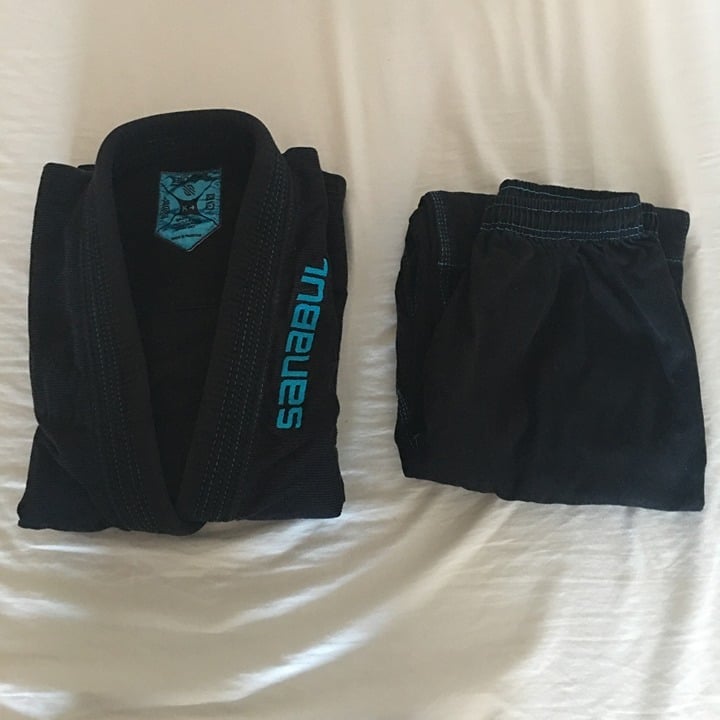 Black/Blue Brazilian Jiu Jitsu Kids Gi