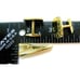 USA Rectangle Engraveable Men Vintage Cufflinks Bullet Gold Tone Set Tie