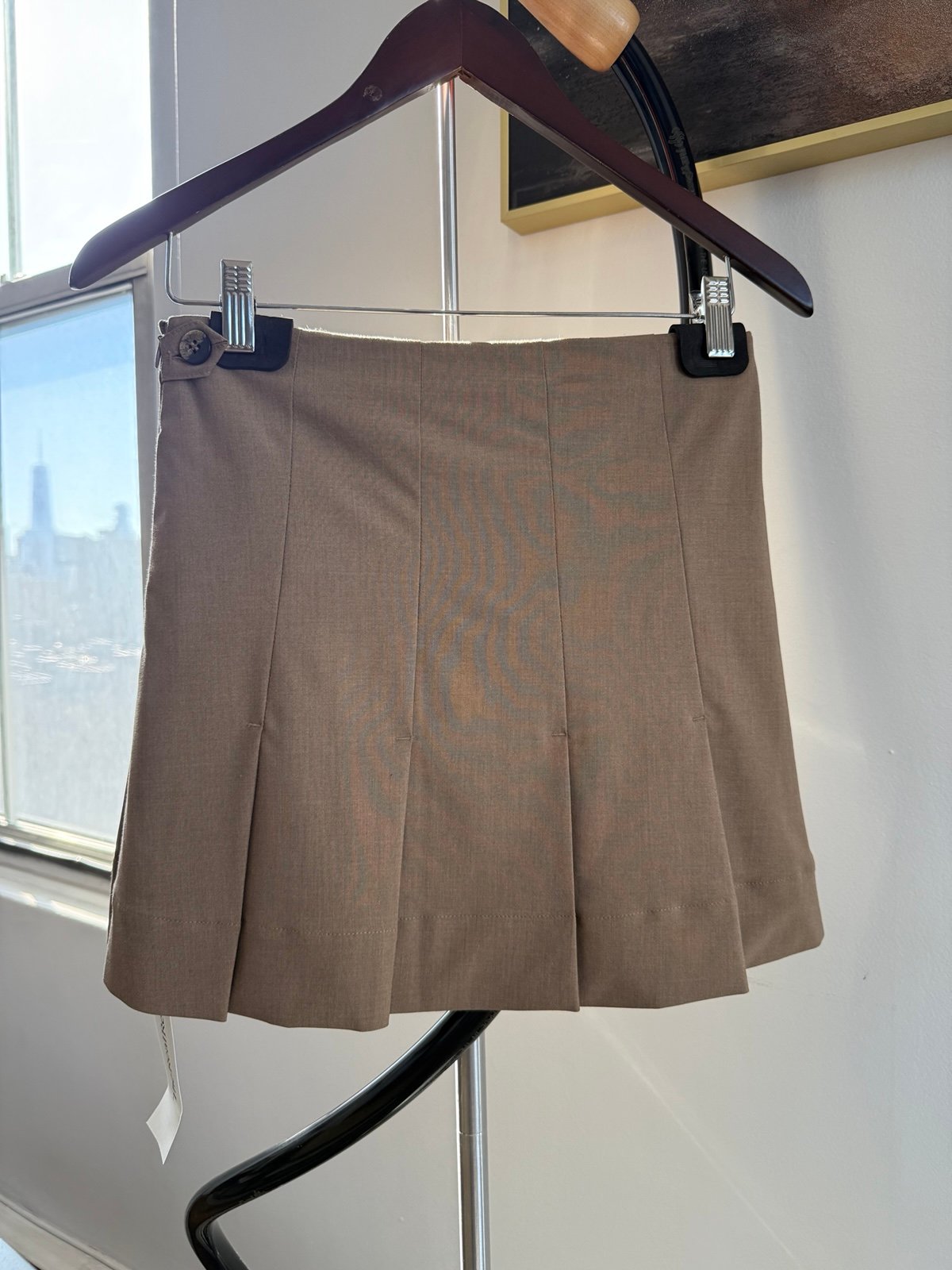 Ganni pleated mini skirt size 4