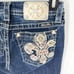 Miss Me Size 26 Embellished Bootcut Low-rise Jeans