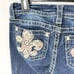 Miss Me Size 26 Embellished Bootcut Low-rise Jeans