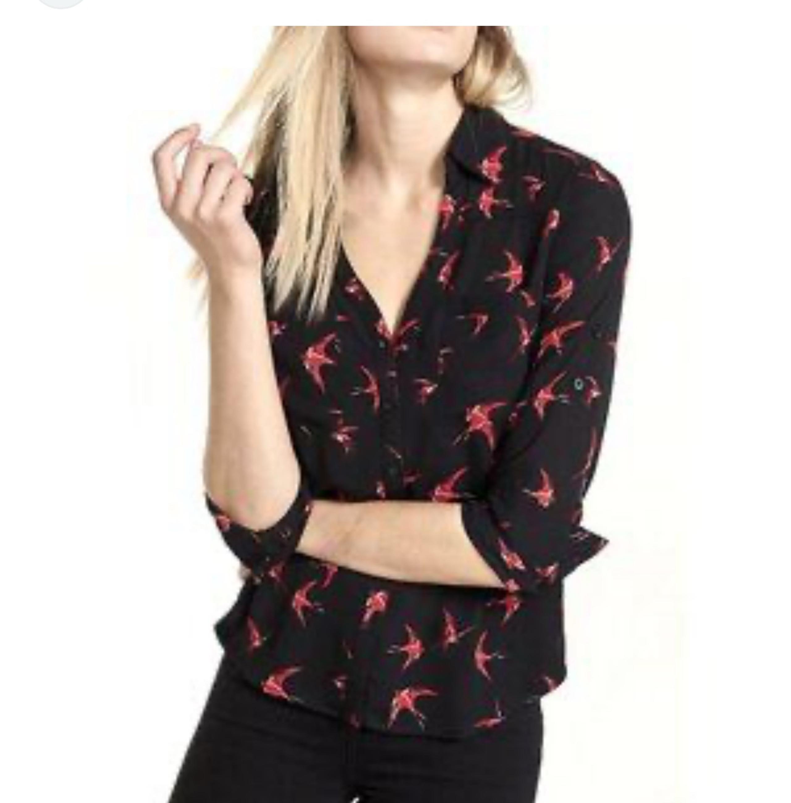 EXPRESS Black Button down Portofino dress Shirt