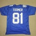 Amani Toomer Autographed/Signed Jersey Beckett