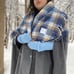 Faribault Plaid Fringed Blanket Wrap Unisex Lap Blanket Wool Free