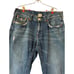 Vintage Y2K TRUE RELIGION Joey Distressed Denim - Wide Leg Jeans - size 36x34