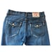 Vintage Y2K TRUE RELIGION Joey Distressed Denim - Wide Leg Jeans - size 36x34