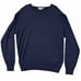 Peter Millar Mens Cashmere Sweater Sz L Navy Blue Pima Cotton Silk Luxury Blend