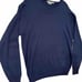 Peter Millar Mens Cashmere Sweater Sz L Navy Blue Pima Cotton Silk Luxury Blend