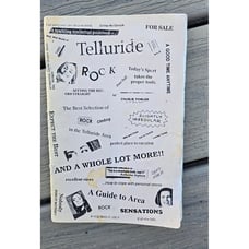 Telluride Rock-A Climbers Guide By Charlie Fowler 1990 Handwritten