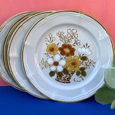 Vintage Design Two Floral Plate