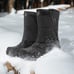 Men's Winter Snow Boots Mid Calf Waterproof Insulated Fur Lined Warm Anti-Slip Z