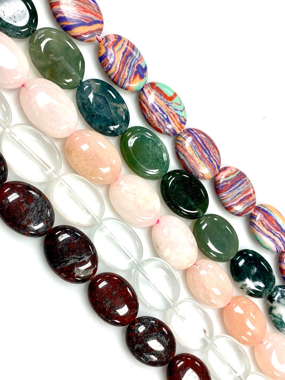 5 Strands Natural Gemstone Beads 20x14mm
