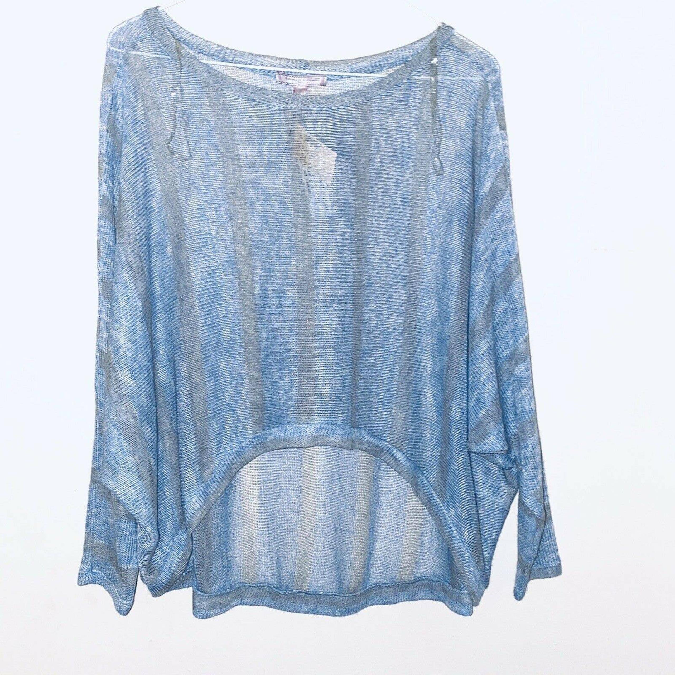 romeo juliet NWT M knit top blue gray