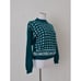 Vintage 90s Mock-neck Emerald Green Acrylic Sweater size P-M