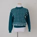 Vintage 90s Mock-neck Emerald Green Acrylic Sweater size P-M