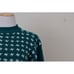 Vintage 90s Mock-neck Emerald Green Acrylic Sweater size P-M