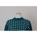 Vintage 90s Mock-neck Emerald Green Acrylic Sweater size P-M
