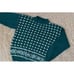 Vintage 90s Mock-neck Emerald Green Acrylic Sweater size P-M