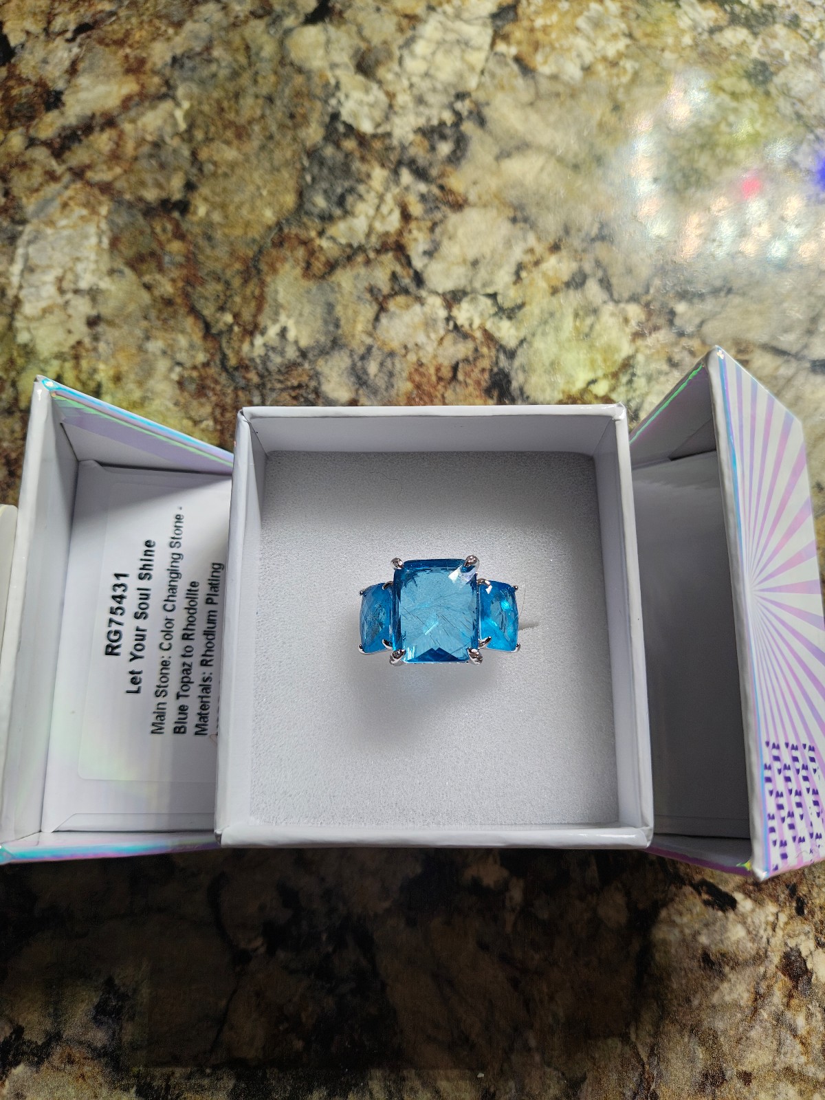 BOMB PARTY MENTAL HEALTH AWARENESS LET YOUR SOUL SHINE SIZE 9 RING