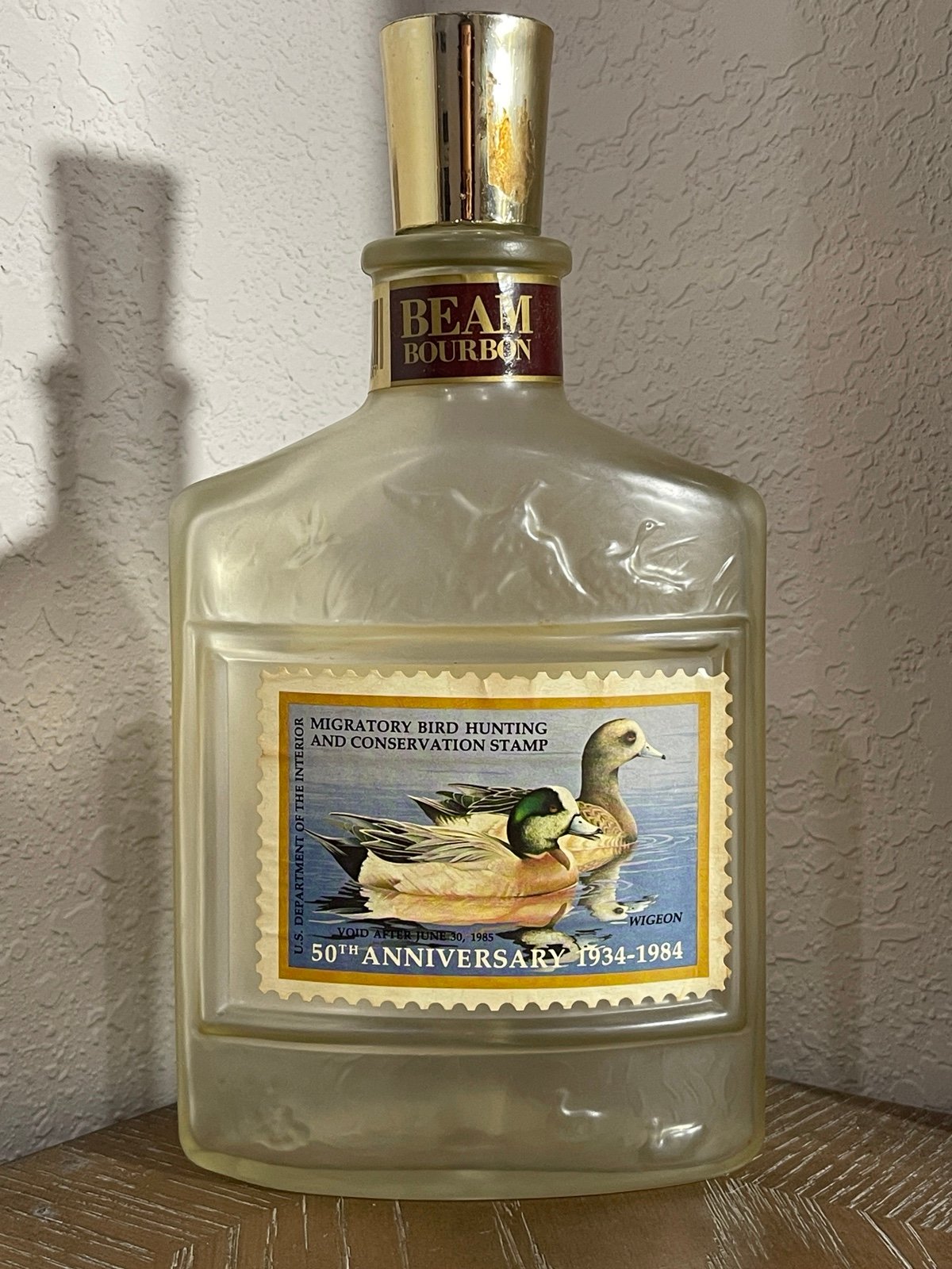 JIM BEAM Decanter 50th Anniversary Edition Bottle