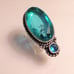 Aquamarine Blue Topaz 925 Sterling Silver Ring