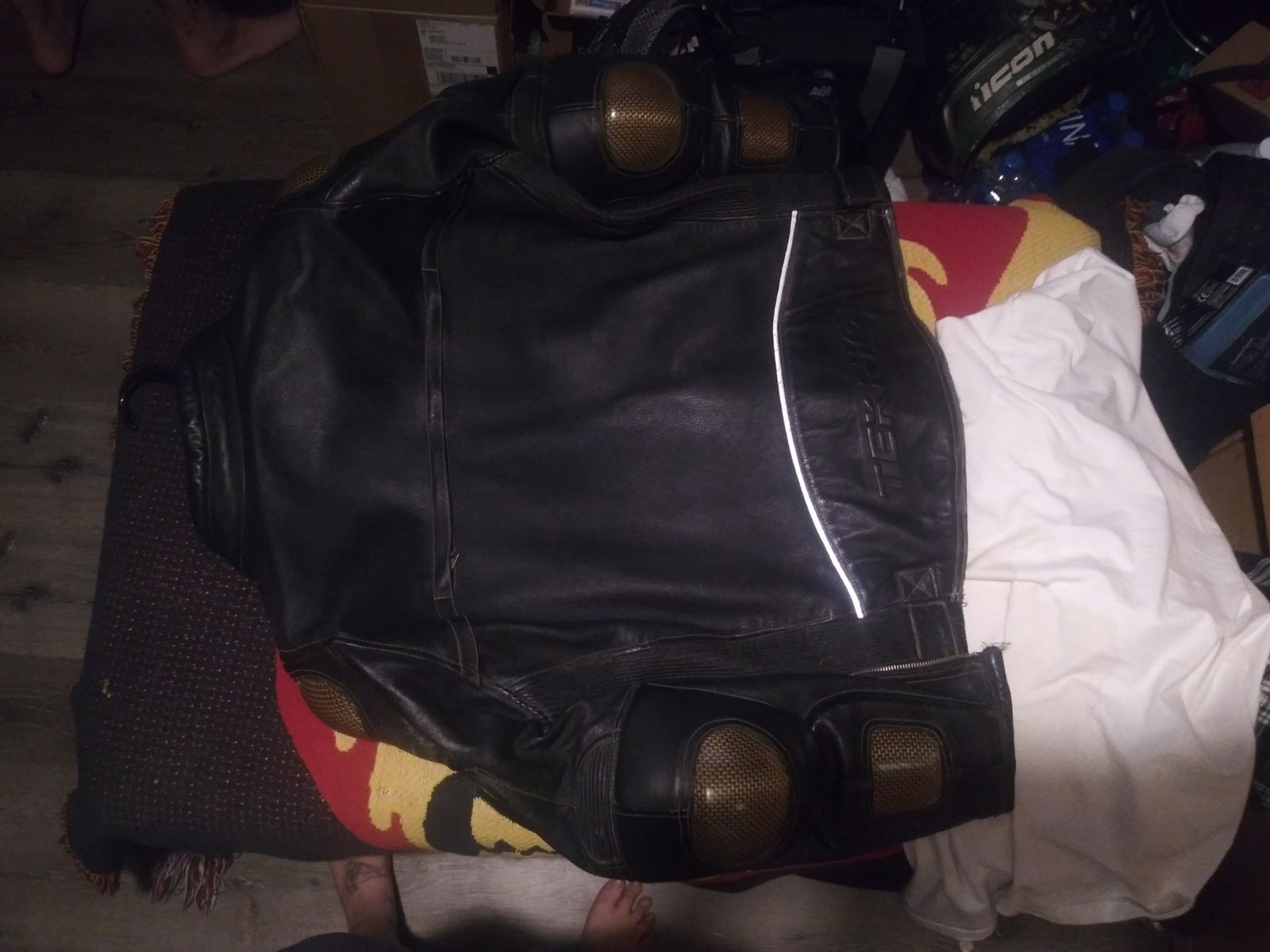 Leather jacket teknic