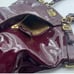 COACH Madison Lindsey Satchel in Plum Patent Leather