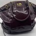 COACH Madison Lindsey Satchel in Plum Patent Leather