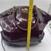 COACH Madison Lindsey Satchel in Plum Patent Leather