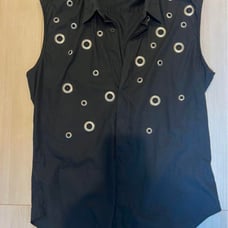 JOHNLAWRENCESULLIVAN Eyelet Sleeveless Shirt