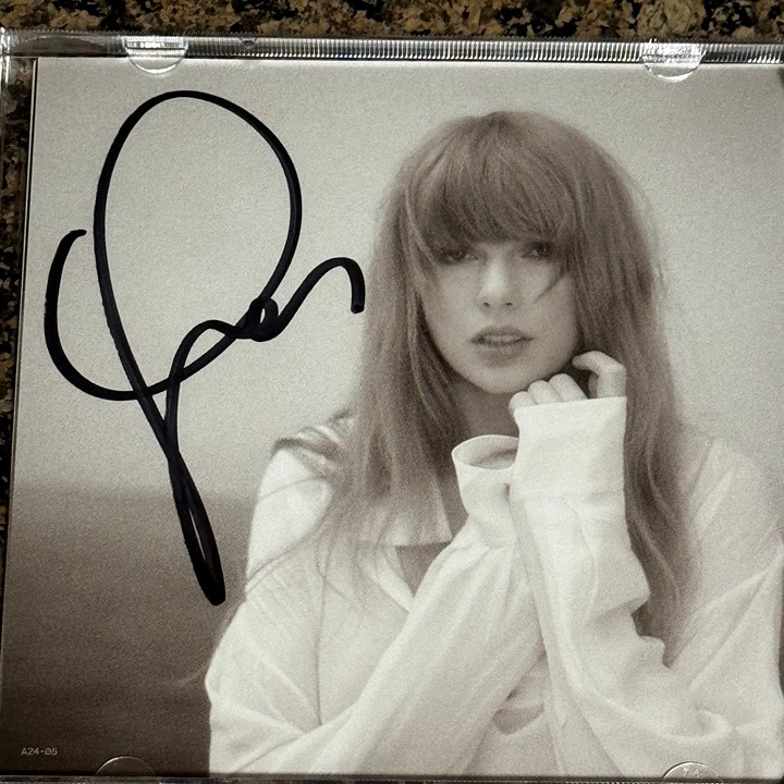 Taylor Swift signed TTPD CD - Tortured Poets