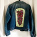 denim jacket women hand painted