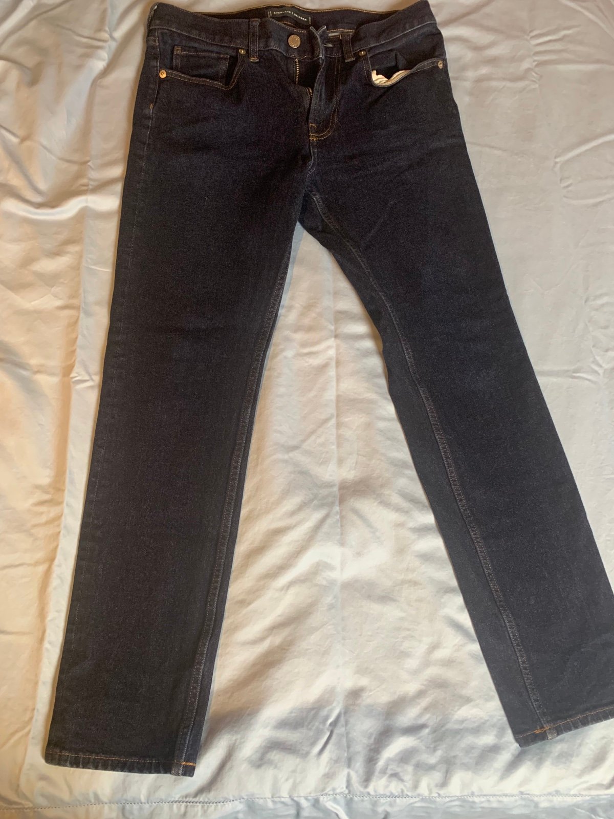 Buy these Men’s Everlane stretch organic jeans in size 30 x 30 in dark blue