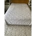 White chenille bedspread vintage 78.5 x 100 flaws