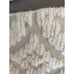 White chenille bedspread vintage 78.5 x 100 flaws