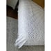 White chenille bedspread vintage 78.5 x 100 flaws