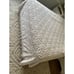 White chenille bedspread vintage 78.5 x 100 flaws
