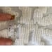 White chenille bedspread vintage 78.5 x 100 flaws