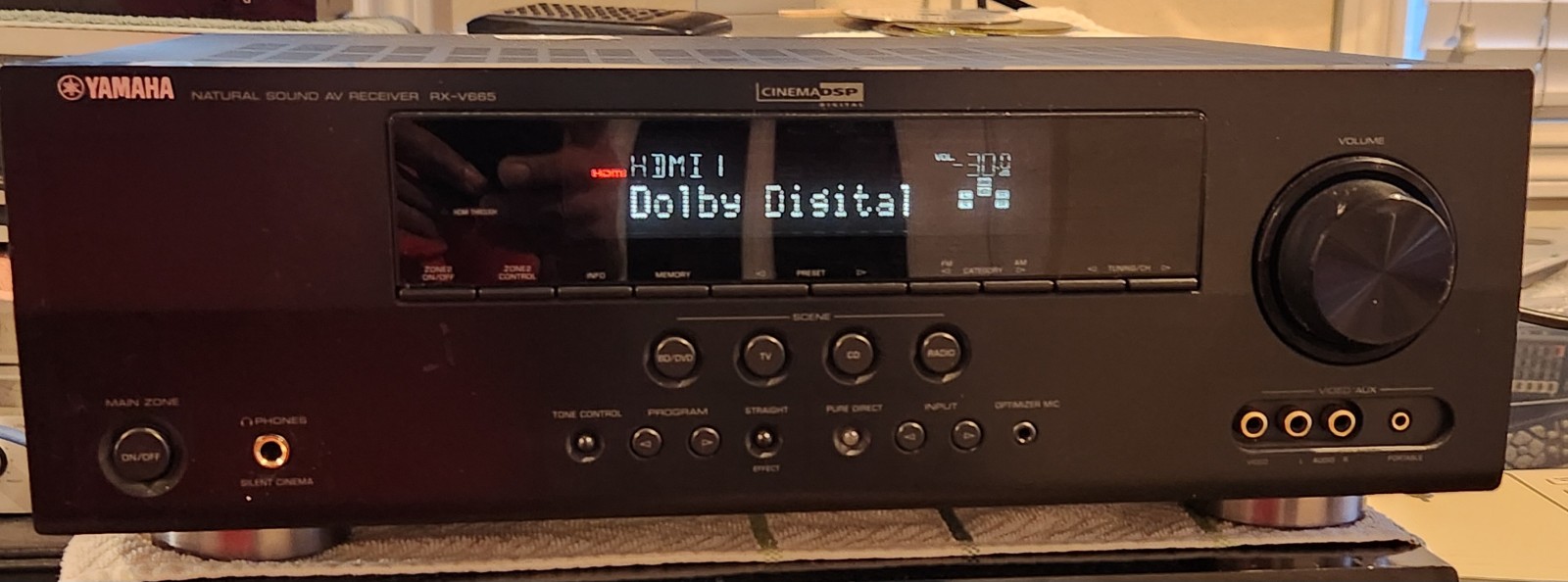 Yamaha RX-V665Home theater receiver with HDMI switching and video upconversion