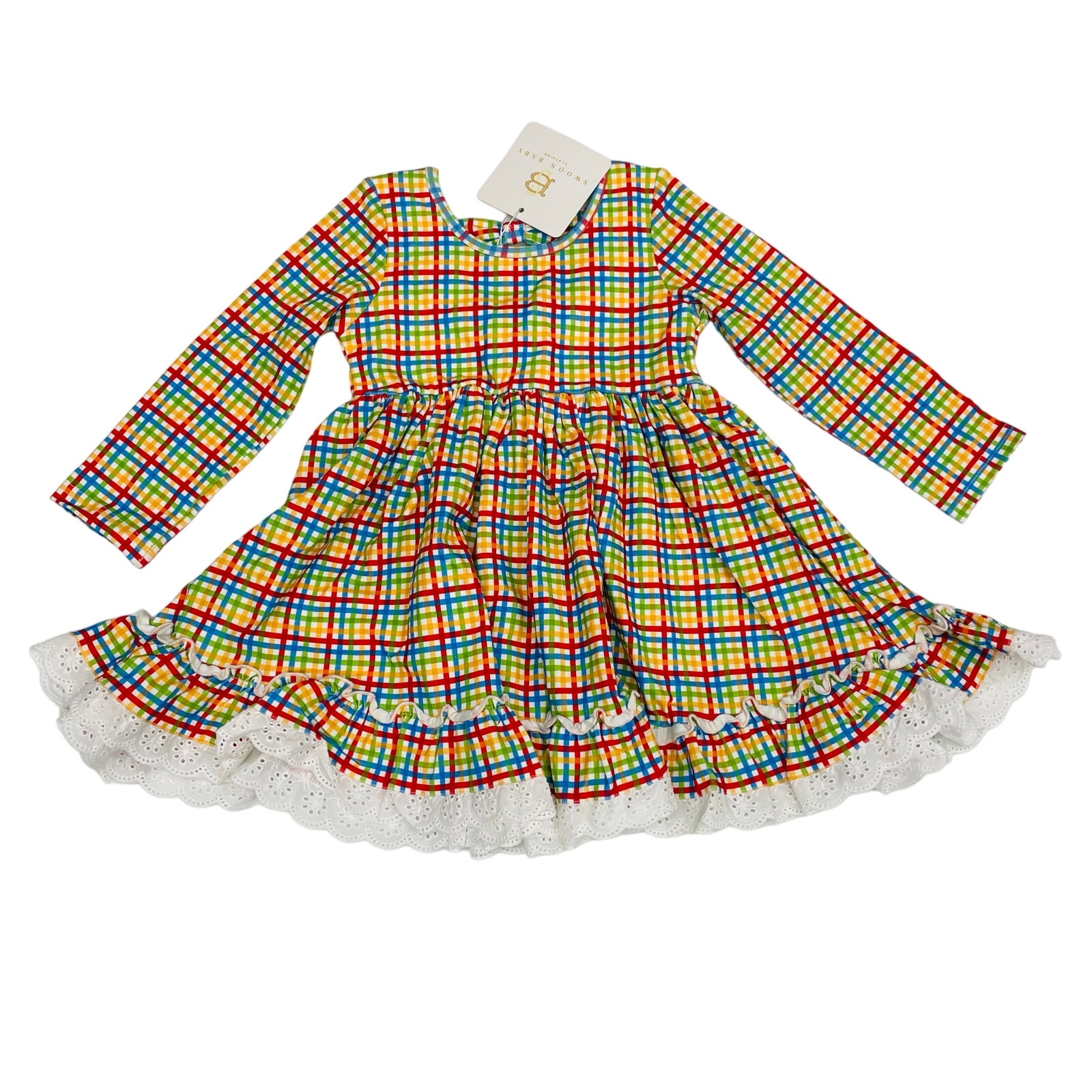 NWT Swoon Baby 2T Charming Eyelet Trim Dress