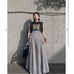 ameri vintage ADJUST SHELLY GATHER DRESS