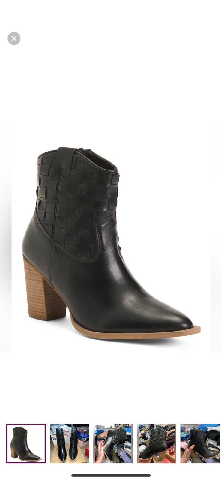 Matisse Black Leather Dawn Western Booties